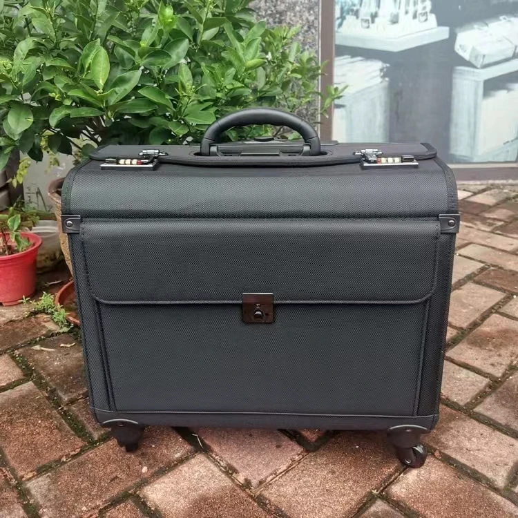 Wholesale New Design Popular Oxford Carry on 18 inch boarding business luggage Pilot travel trolley suitcase