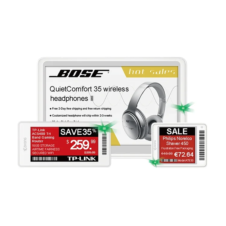 13.3 inch Display Factories Zkong Digital Price Tag E ink Display Supplier