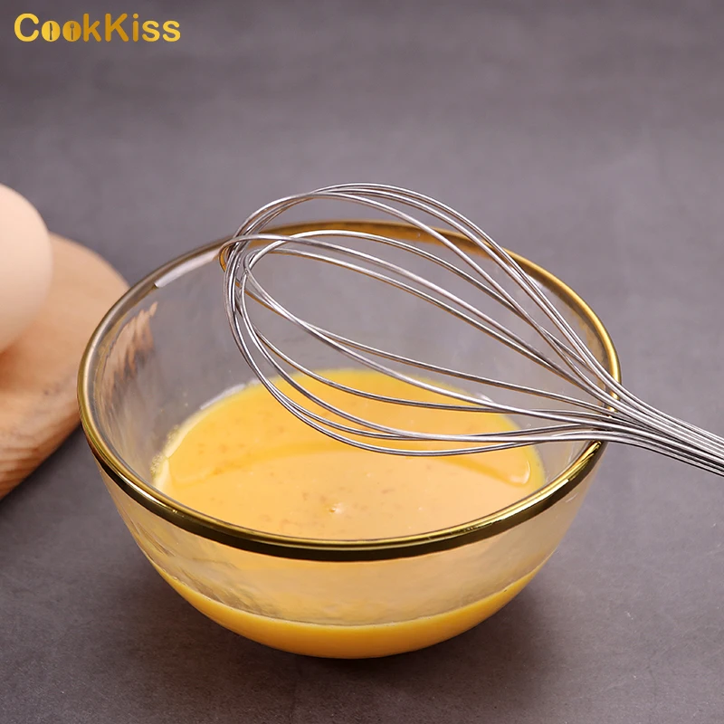 Заводская цена одиночный вращающийся венчик кухонные инструменты ручной миксер портативный набор венчиков металлический для яиц из нержавеющей стали
