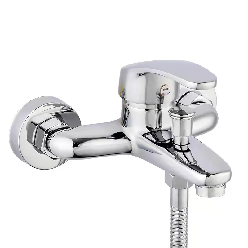 Cheap Price Zinc Bathroom Shower Faucet Wall Mounted Bathroom  Bathtub Shower Mixer
