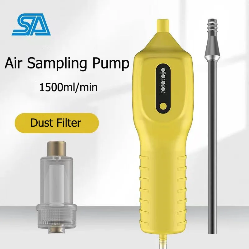 Handheld personal powerful gas suction sample probe 400ml/min portable air gas sampling pump with filter tubes