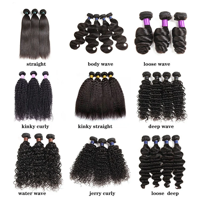 10A Mink Virgin Brazilian Hair Weave Bundle Cuticle Aligned Bulk Vendors Free Sample Blue Band Human Hair Bundles with Closure