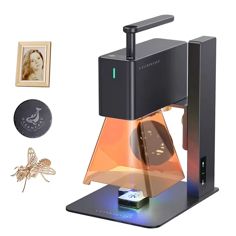 Laserpecker 2 & 4 Laser Engraving Machine for Glass Metal Wood Pet Tags Sun Glasses Perfume Bottles Plastic Tumblers