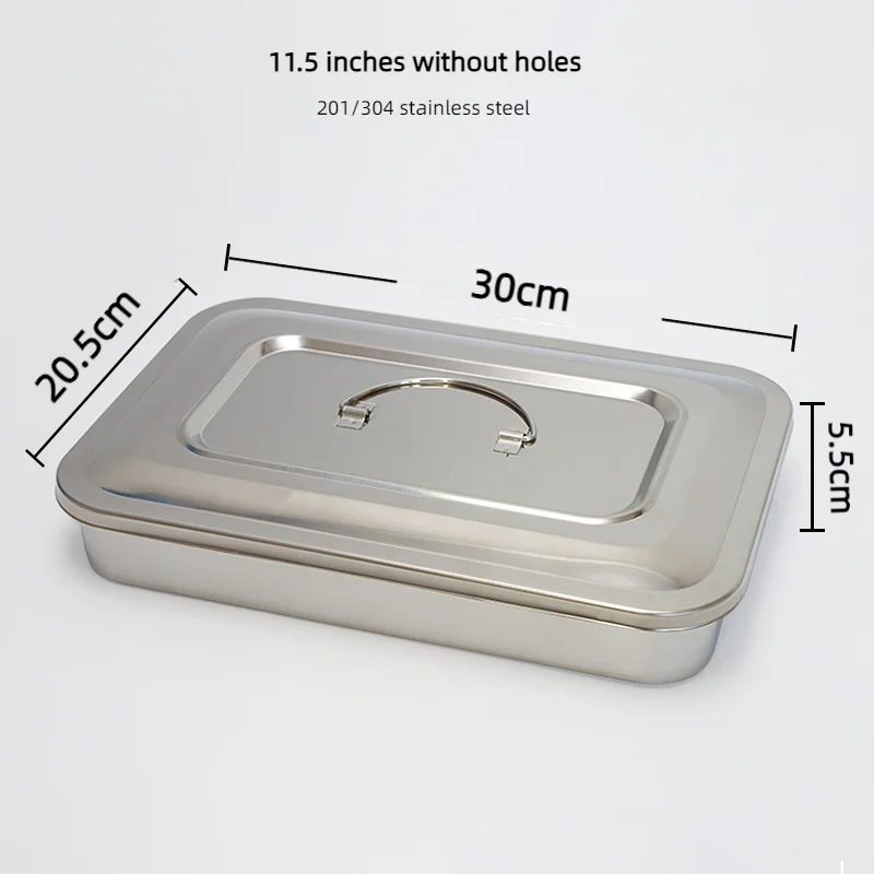 Medical Instrument tray basket box 304 stainless steel disinfection surgical instrument box sterilization tray