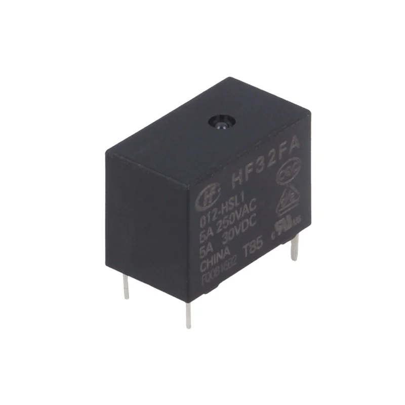 Relay HF32FA/012-HSL1 12V 5A SPST PCB mounting 4 pin HF32FA 12VDC 250V ac electro magnetic Sub-miniature relays
