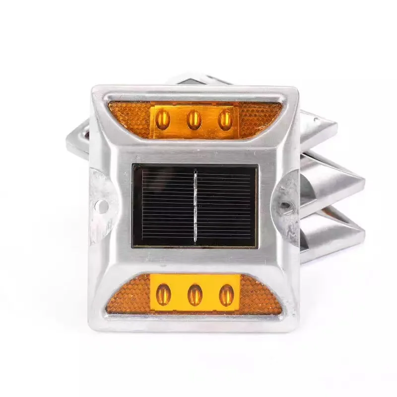 Hot selling factory price high brightness flashing traffic sign lamp reflective aluminum LED solar energy road nail