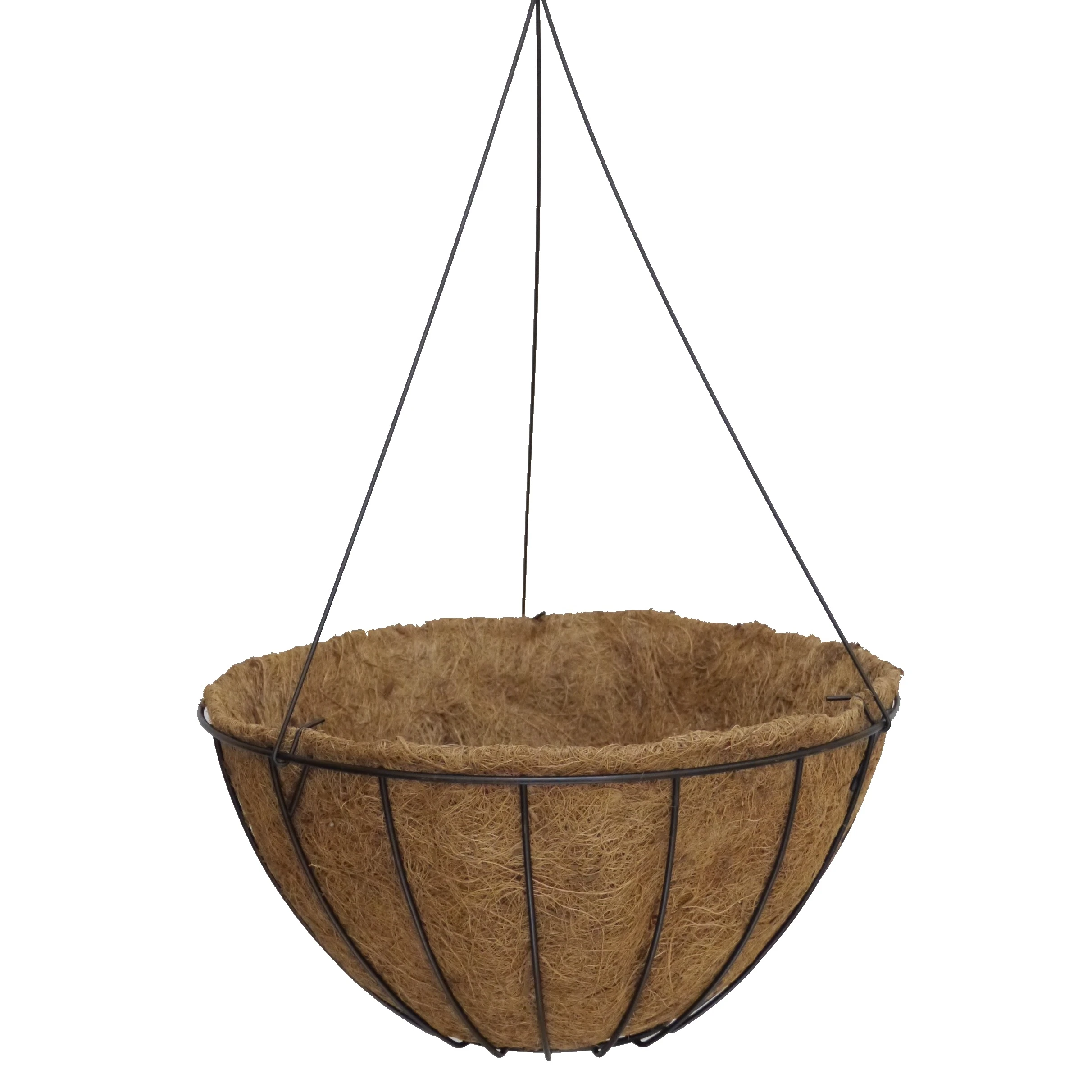  wholesale wire hanging basket with coco liner natural square liners for
