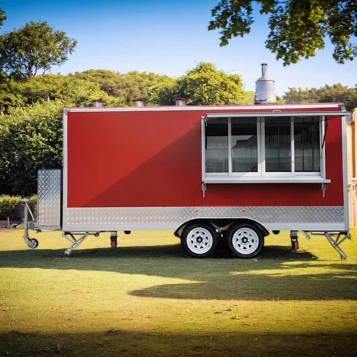Concession Mobile Kitchen Snack Coffee Cart Food Truck with Full BBQ Trailer for Sale