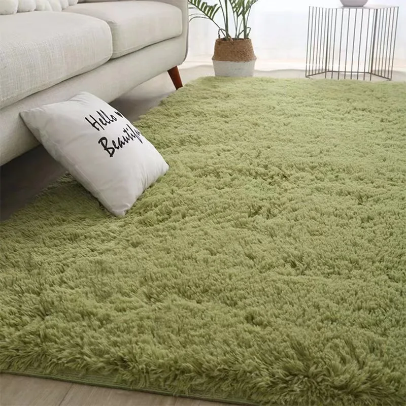 Custom Anycolor White Puffy Living Room Bedsied Fluffy Shaggy Carpet And Rugs Fur Floor Mat Fluffy Carpets for Bedrooms