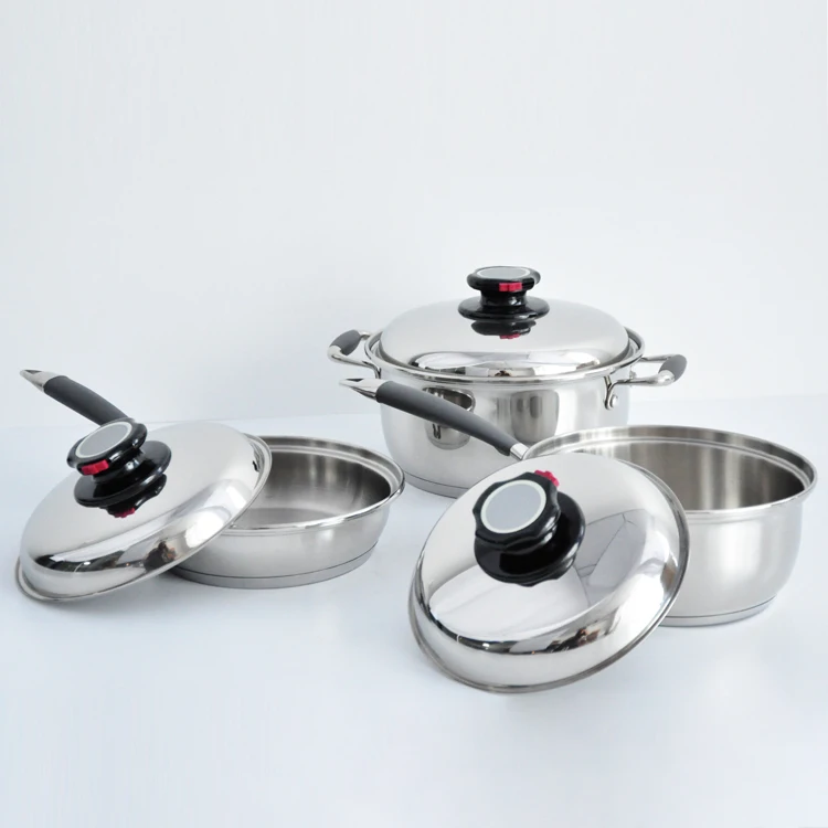 Premium quality kitchen utensils pot set stainless steel 28 pieces pots and pans pans cookware set