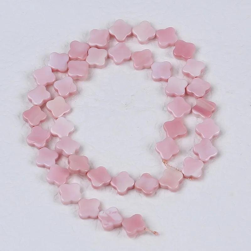 Wholesale natural pink five pointed star shape carved loose mabe shell pearl beads strand for DIY jewelry making