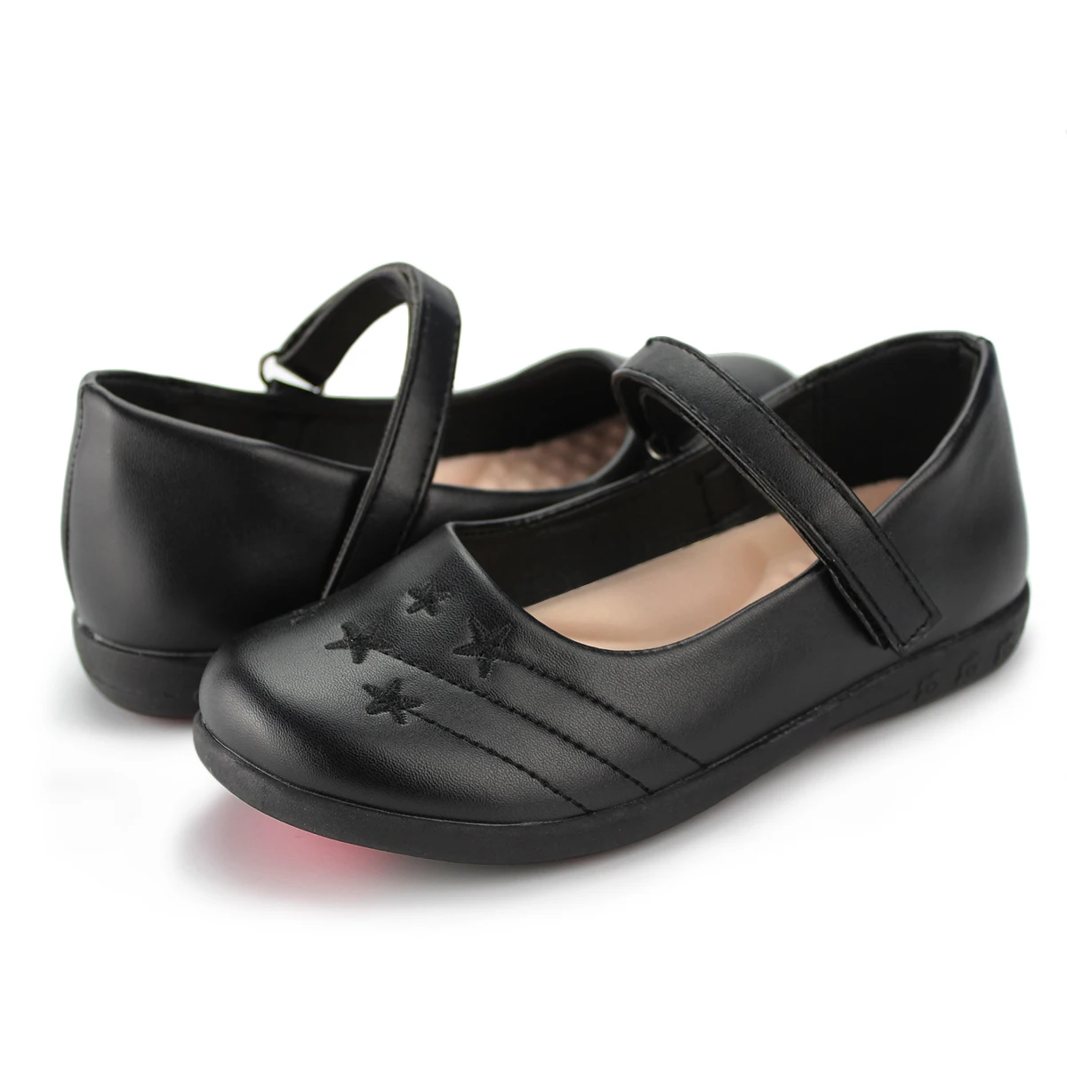 formal new design beautiful Kids Black School Shoes Uniform Mary Jane  lightweight Girls School Shoes