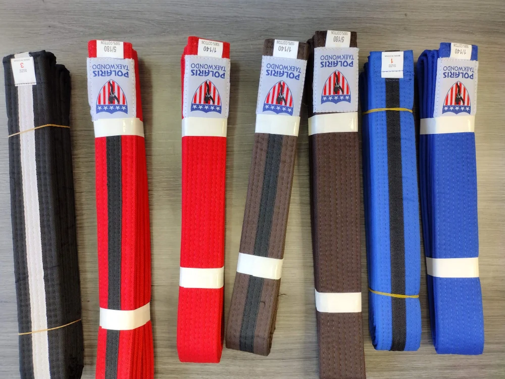TaeKwondo Color Belt quteng martial arts belts taekwondo bjj karate belts and the costume for kids and adult