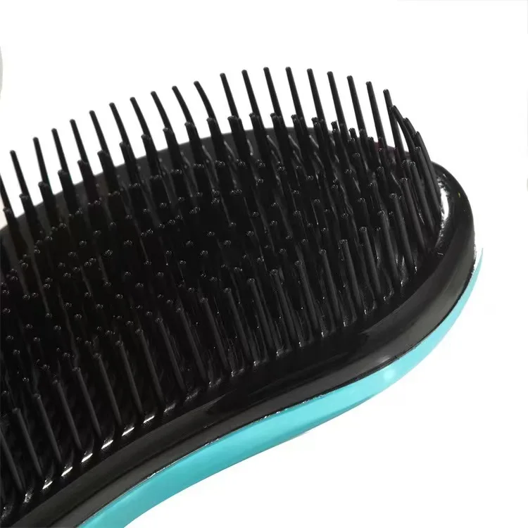 Customized Logo Salon Shaped Anti-Static Hairbrush ABS & Nylon Material With Chamfered Design Tangled Hair Solutions