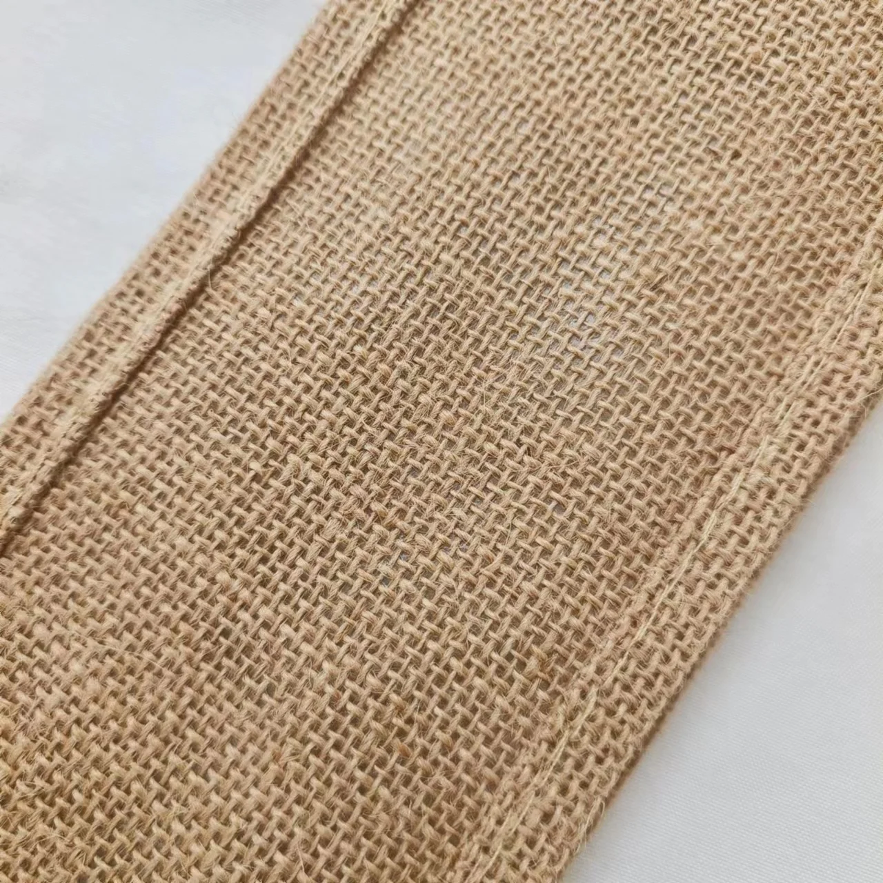 Single Bottle Jute Wine Gift Tote Bags Wine Carry Holder with Rope Handles