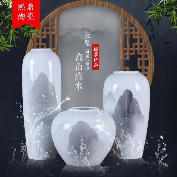 China Art Decoration Large Creamic Vase for Home Office Decor Flower Vase