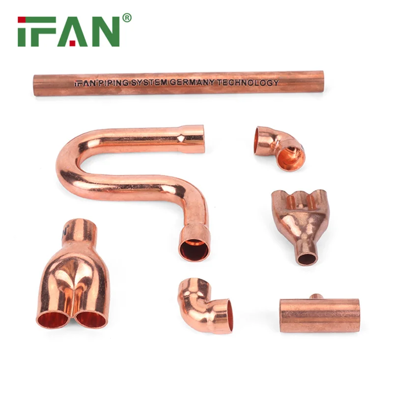 IFAN Sample Free Plumbing Copper Fitting Coupling Reducer Elbow Pressfittings Lead Free Pressure Copper Press Fitting
