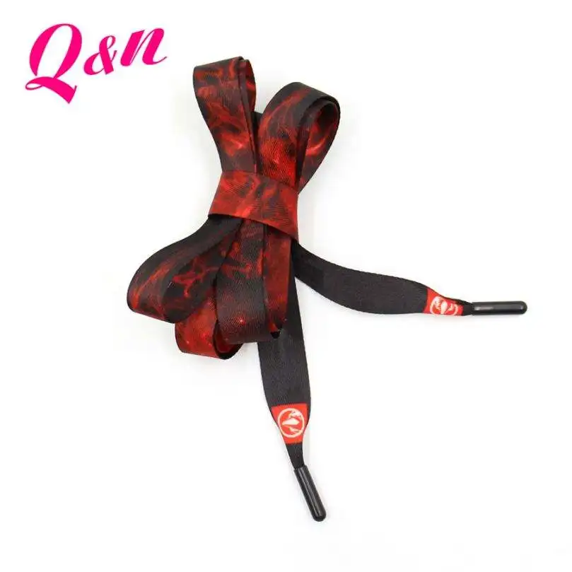 High Quality Patchwork Hoodie Laces Printed Shoelaces