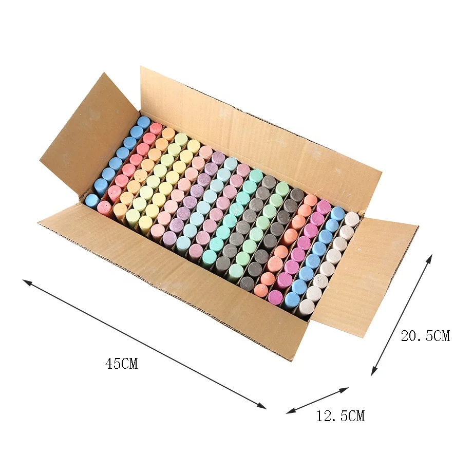 
Extensive Chalk Collection Outdoor 18 Colors 136Pcs Jumbo Sidewalk Chalk 