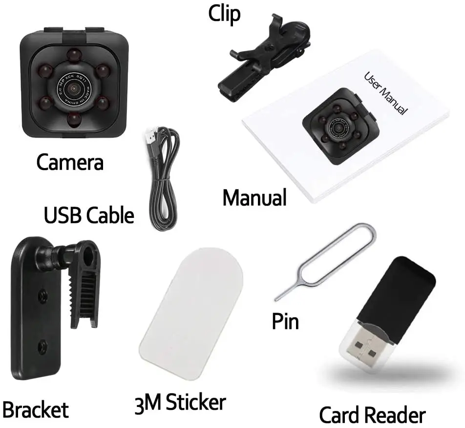 CCTV Camera Night Vision Hidden Wireless Home Mini HD 1080P