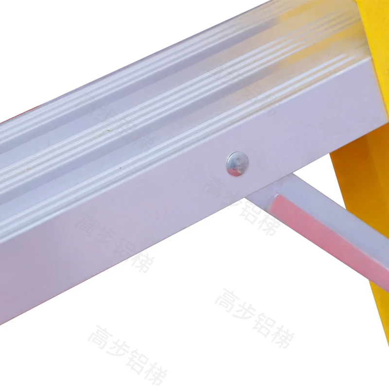 5 6 7 8 Steps Handrail Fiberglass Platform Ladder