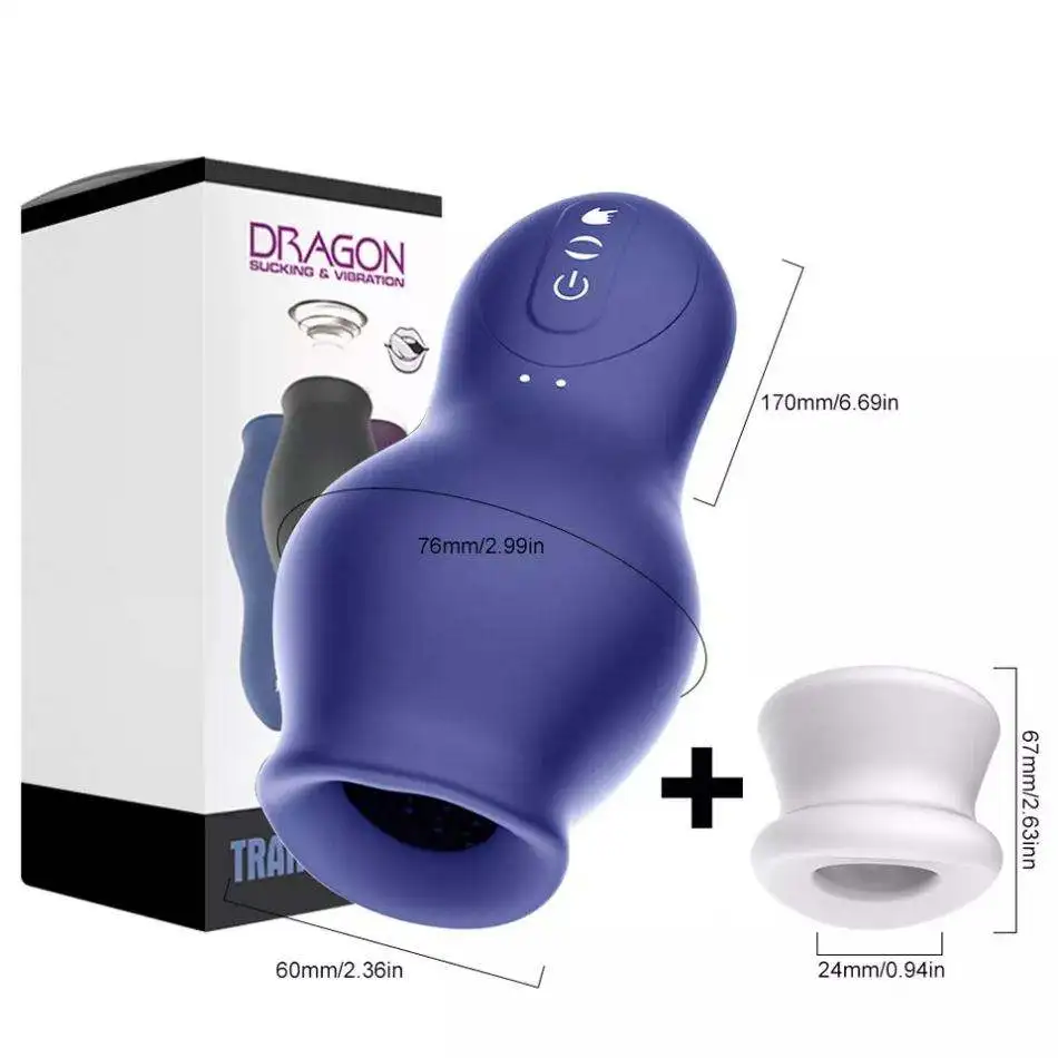 Hot selling Automatic Sucking Male Machine Oral Vaginal waterproof Penis Vibrator Masturbation Cup Sex Toys supplier for Men