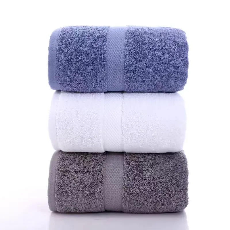 High Quality 600 GSM Cotton Bath Towel Set Solid Color Woven Techniques for Adults Hotel Use Wholesale for Bathroom Shower
