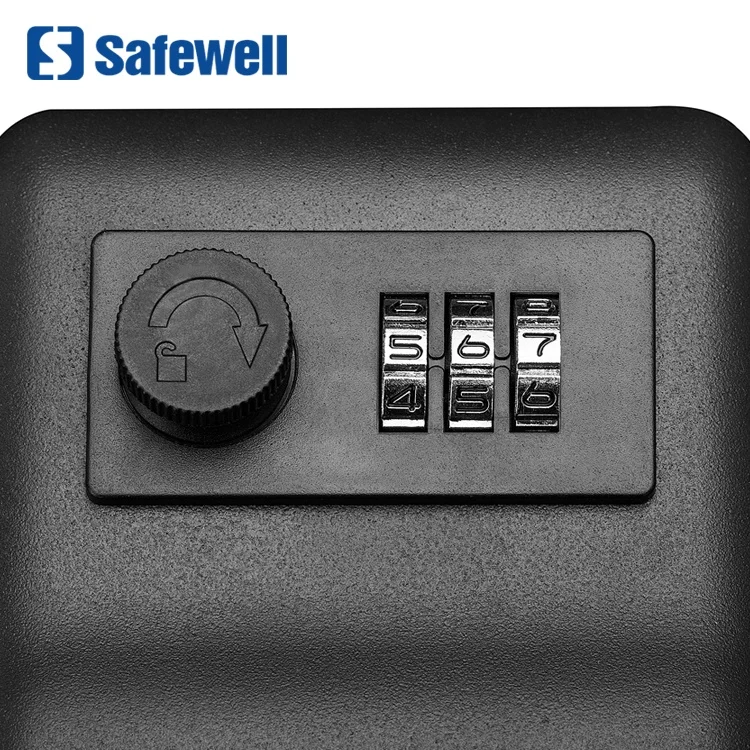 Safewell Wall Mounted 4 Digit Combination Key Safe Box Outdoor key Storage Lock Box