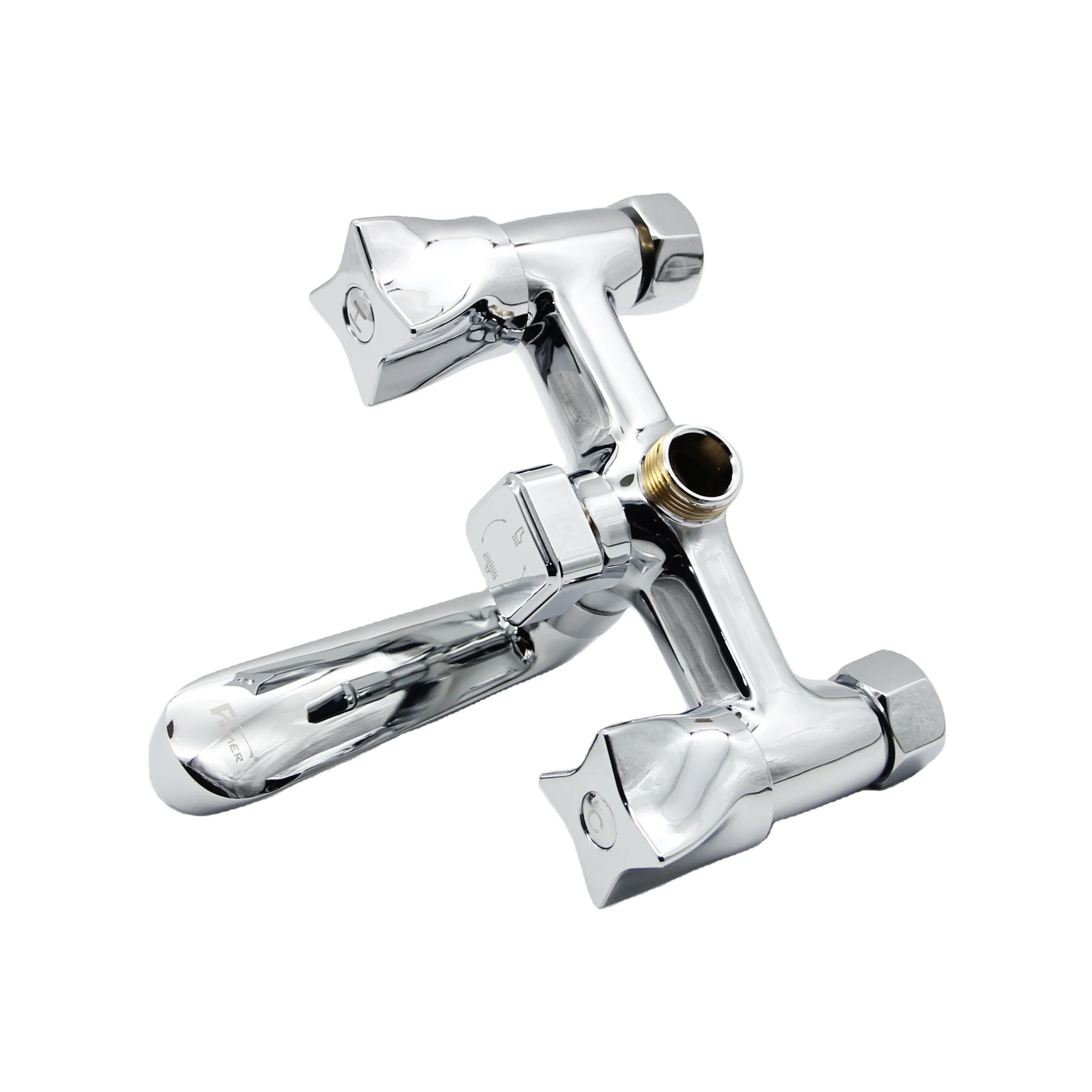 FIRMER bathroom high quality brass dual handle chrome plating bath faucet