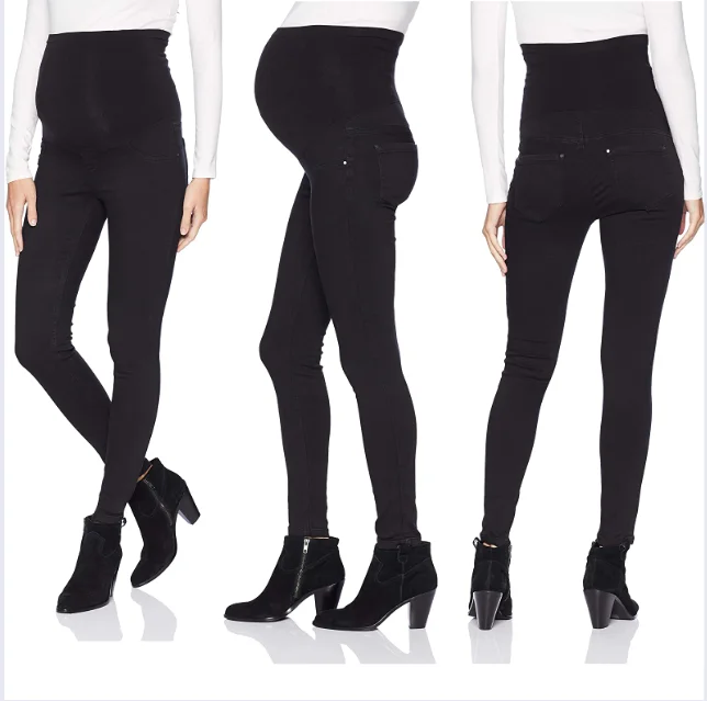 
Leg skinny jeans elastic pant maternity long denim trousers pregnancy women jogger 