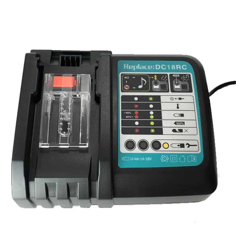 Зарядное устройство для литий-ионных аккумуляторов, 3 А, для Makita 14,4 в 18 в BL1830 BL1430 DC18RC DC18RA
