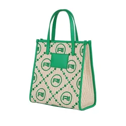 2022 женские сумки, вязаная холщовая Женская сумка через плечо с вышивкой и принтом