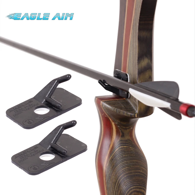 2Pcs Plastic Arrow Rest Archery Right Hand and Left Hand For Hunting Recurve Bow Sticker Arrow Rest Bow Accessory