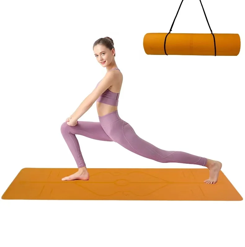 High Quality Custom Logo Printed Non-Slip Thick Yoga Mat Wholesale TPE Material with Available Custom Packaging