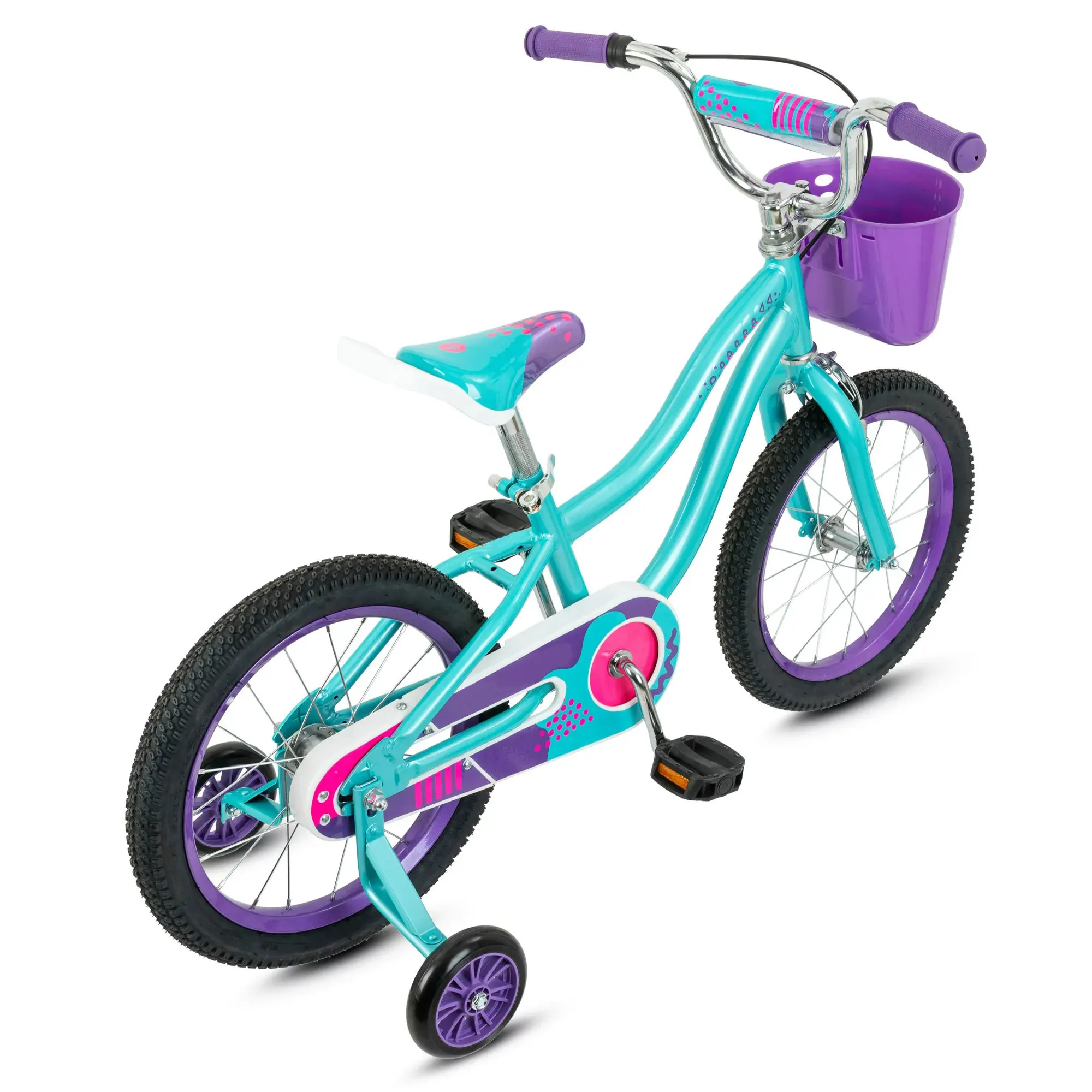 Factory wholesale 12 16 inch Girls Kids Bike with Basket and training wheels for 3-6 years old boys and girls children bicycle