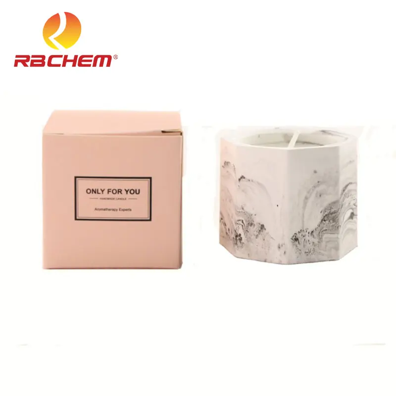 Восьмиугольная свеча ручной работы из соевого воска для