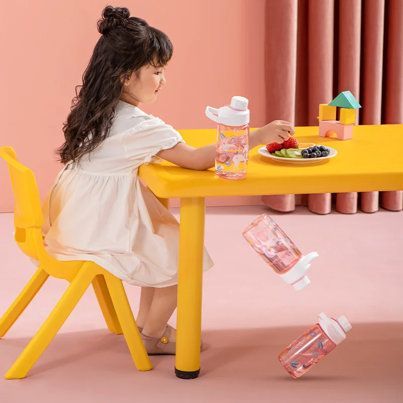 450ML Tritan Baby Kids School Sport Water Bottle Outing Cup Tumbler