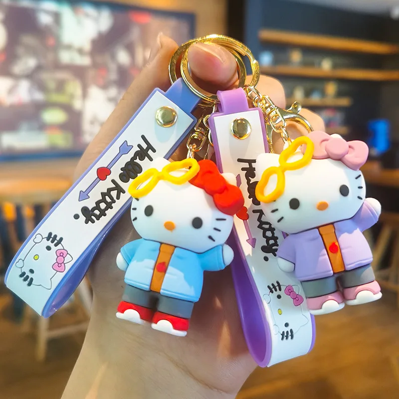 Hello Kitty Sanrios брелок мультяшная кукла кулон машина ювелирные изделия оптом