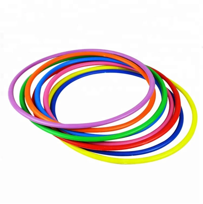 Colored Plastic Toss Rings 12 Inch Plastic Ring Agility Rings for Home