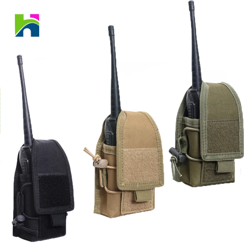 Military Airsoft Tactical Molle Radio Pouch Walkie Talkie Holder Pouch