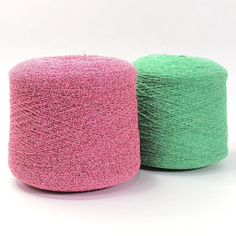 ZENGLONG 40% polyester 60% acrylic dyed melange yarns 1/6.5Nm faux hemp type yarn knitting blended crochet thread