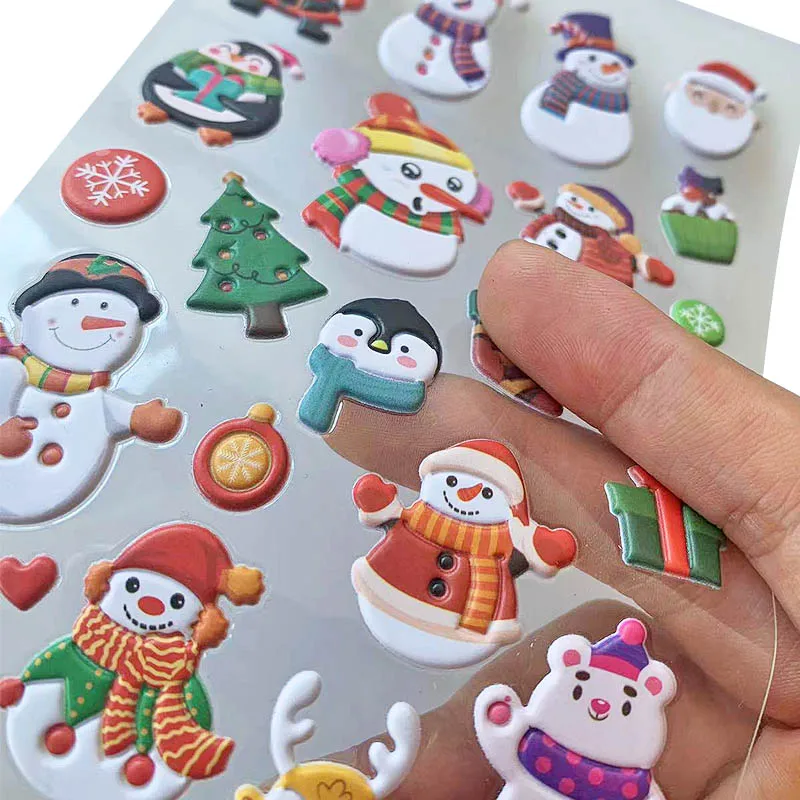 Wholesale Cute Cartoon Decorative 3D Bubble Sticker Puffy Stickers For Kids