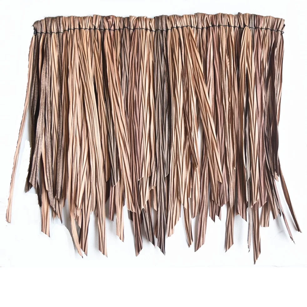 Decorative Easy Installation factory supply Plastic Imitation Thatch Roof Sheet, Garden Roof