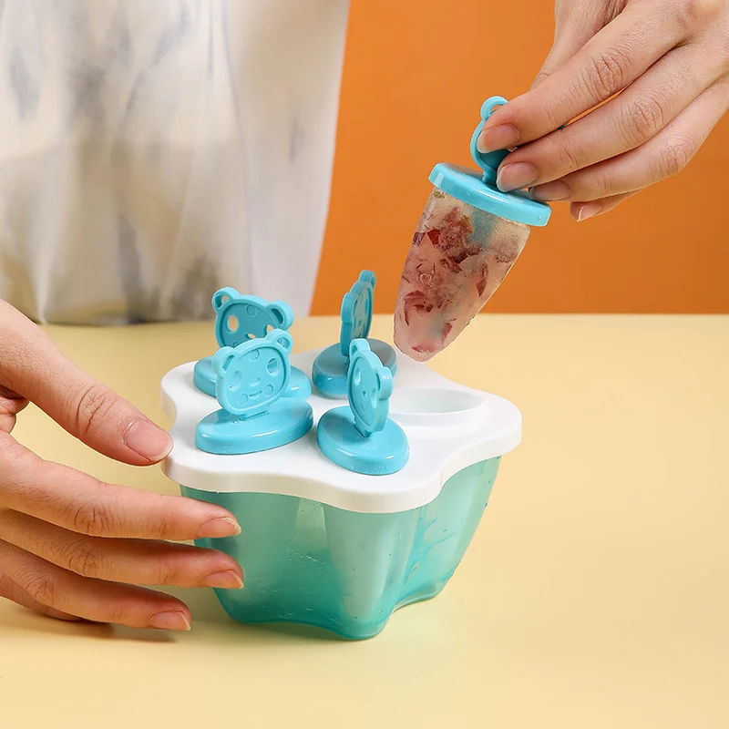 Food Grade Plastic PP Round Shape Ice Lolly Mould Popsicle Mold with Sticks