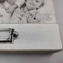 Free stamding acrylic magnet photo frame  with memo holder