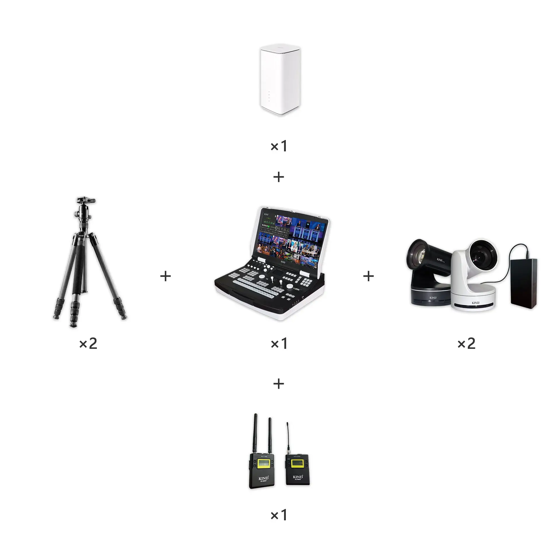 Bundle 02 Hot selling NDI wireless EFP multi-camera recording and broadcasting live 4K camera