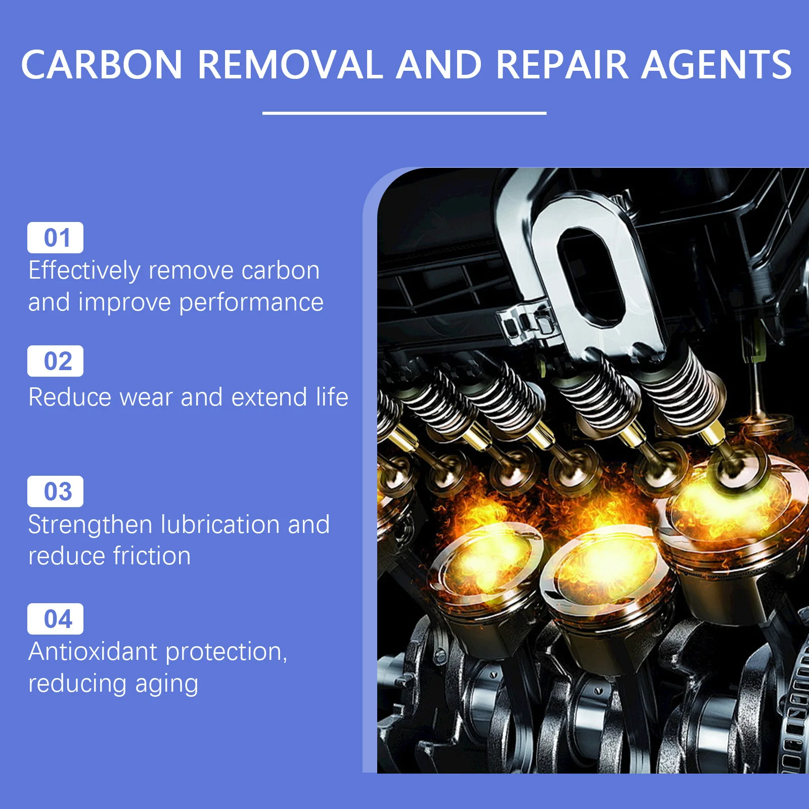 Wholesale Rayhong Automotive General Engine Anti Wear Protection Lubrication Noise Reduction Engine Decarbonization Repair Agent
