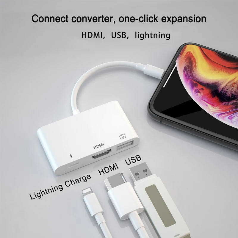  Освещение к USB HDTV разъем 4k Цифровой AV адаптер для Apple