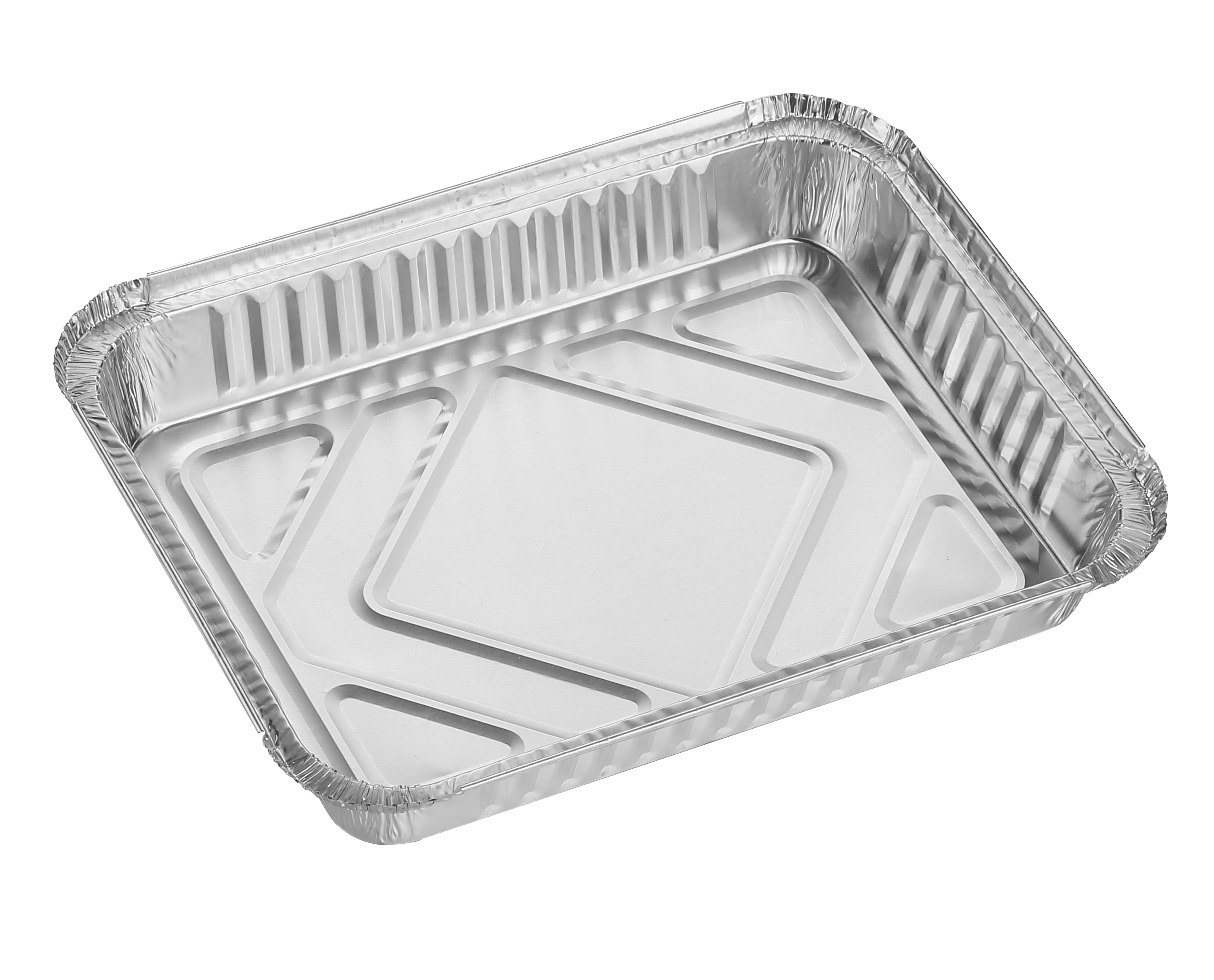Laixin23 x 18x3 5 см 4 части 1l C30 83120 алюминиевая фольга контейнер для ланча из алюминиевой фольги с картонной крышкой Rec23183i