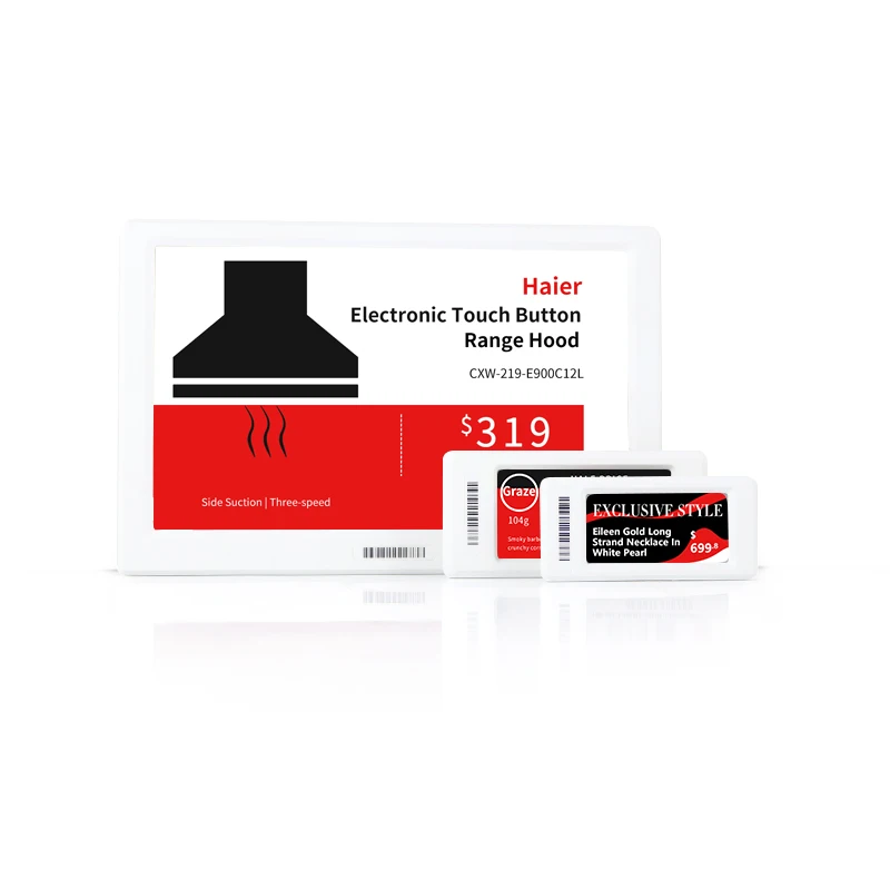 7,5 дюймовый цифровой ценник для супермаркета с электронными чернилами, электронная этикетка ESL, полка, 2,4 ГГц, светодиодный Интеллектуальный ценник для розничной продажи